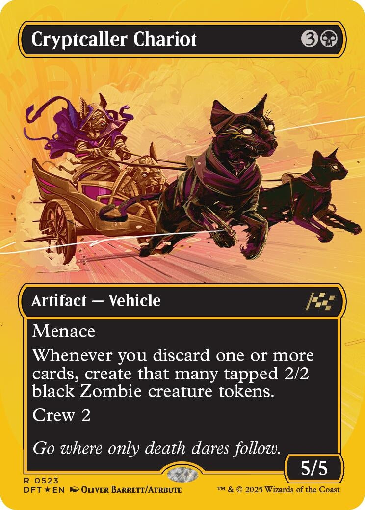 Cryptcaller Chariot (Borderless) (First-Place Foil) (523) (Aetherdrift)