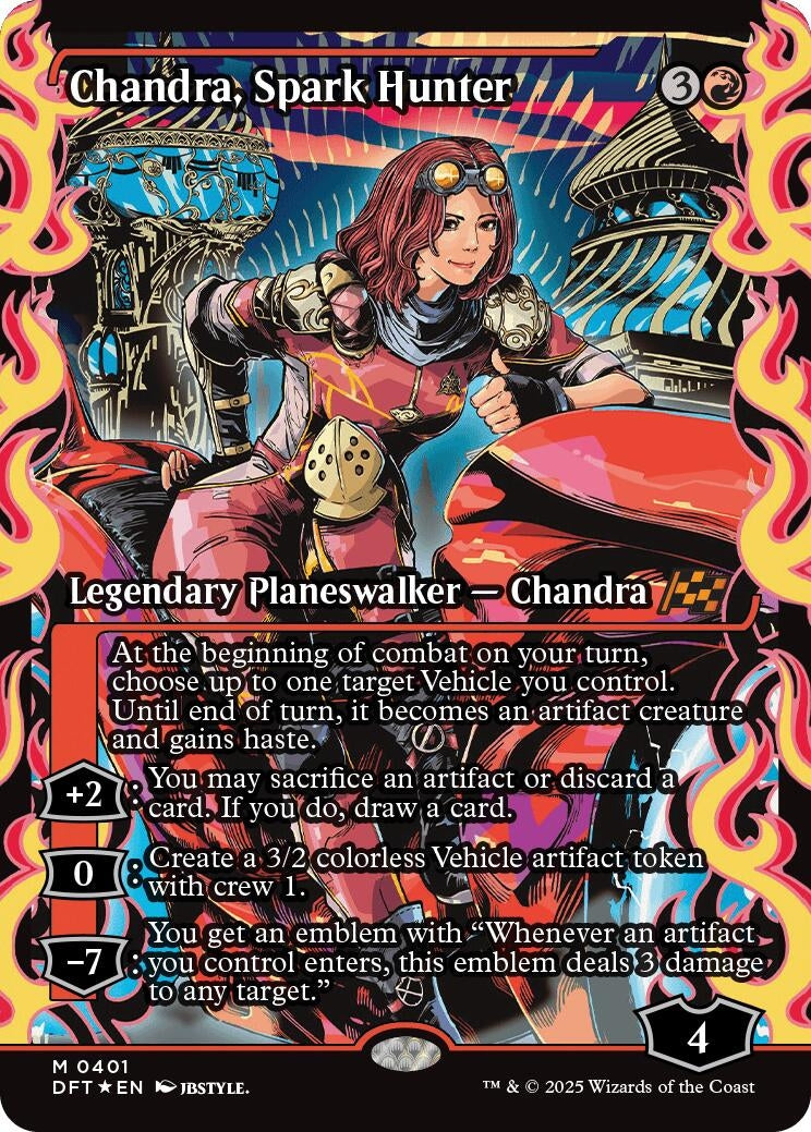 Chandra, Spark Hunter (Showcase) (401) (Aetherdrift)