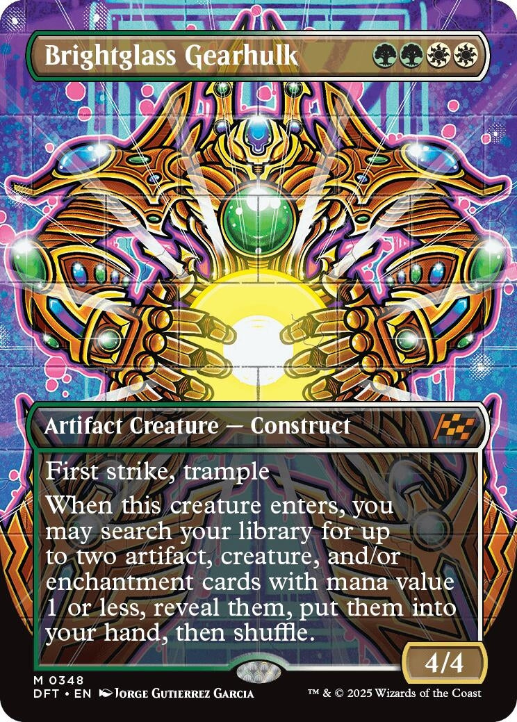 Image for Brightglass Gearhulk (Borderless) (348) (Aetherdrift) - Magic: The Gathering