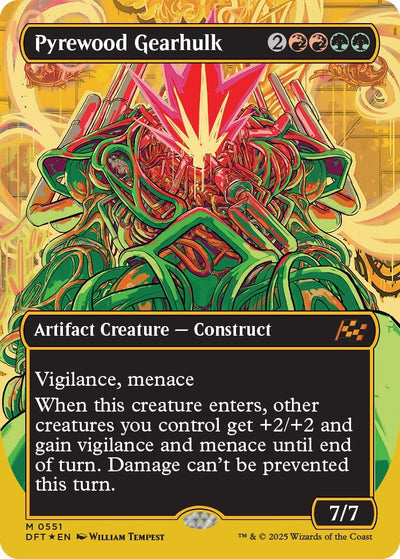 Pyrewood Gearhulk (Borderless) (First-Place Foil) (551) (Aetherdrift)
