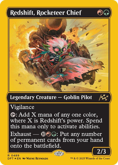 Redshift, Rocketeer Chief (First-Place Foil) (489) (Aetherdrift)