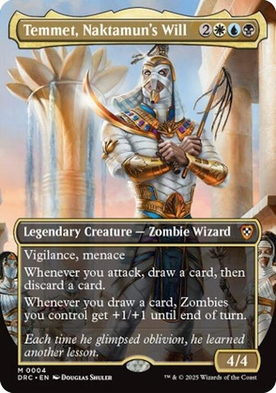 Temmet, Naktamun's Will (Borderless) (4) (Commander: Aetherdrift)