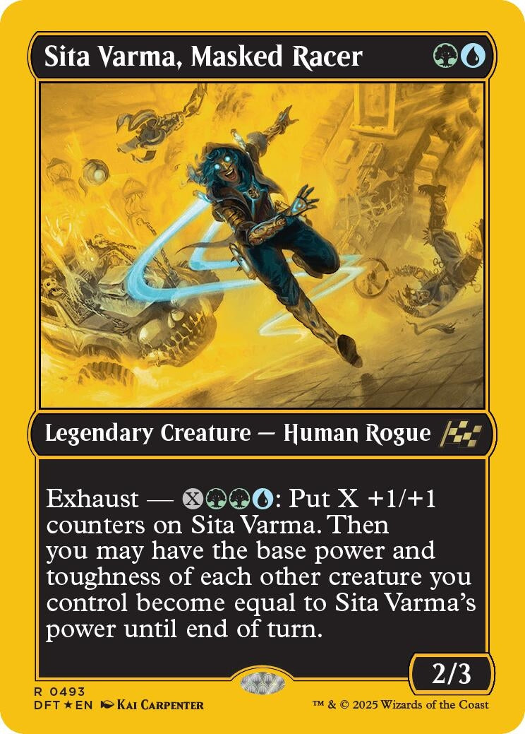 Sita Varma, Masked Racer (First-Place Foil) (493) (Aetherdrift)