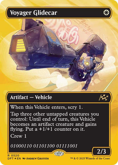 Voyager Glidecar (Borderless) (First-Place Foil) (520) (Aetherdrift)