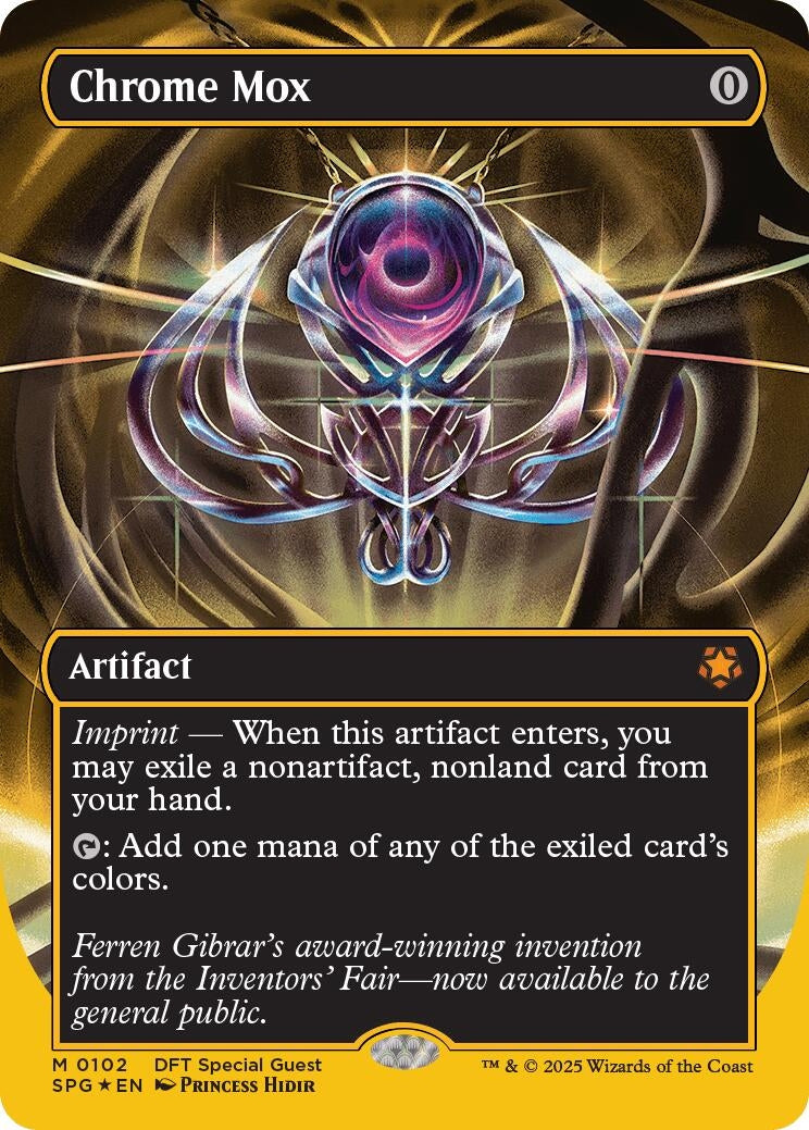 Chrome Mox (Borderless) (First-Place Foil) (102) (Special Guests)