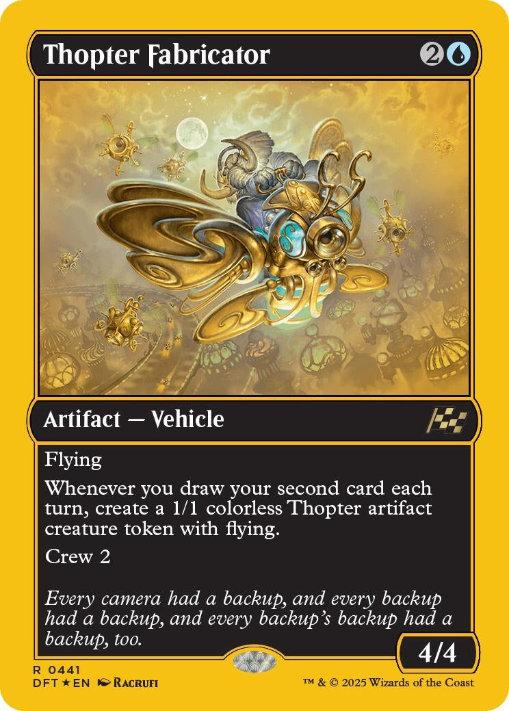 Thopter Fabricator (First-Place Foil) (441) (Aetherdrift)
