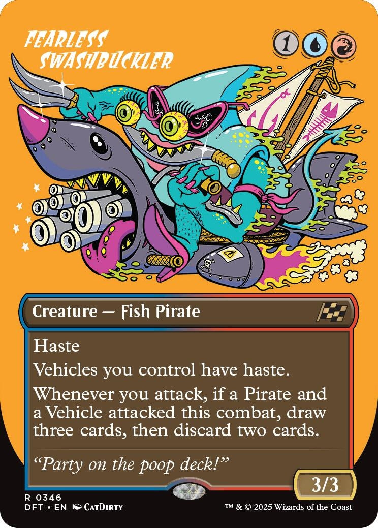Image for Fearless Swashbuckler (Borderless) (346) (Aetherdrift) - Magic: The Gathering
