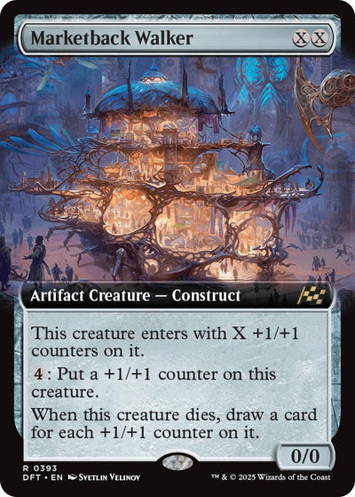 Marketback Walker (Extended Art) (393) (Aetherdrift)