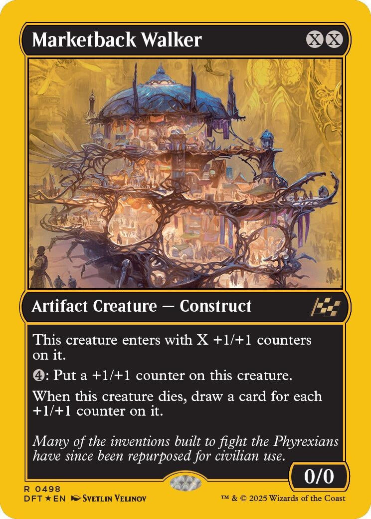 Marketback Walker (First-Place Foil) (498) (Aetherdrift)