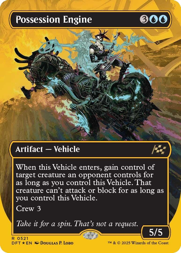 Image for Possession Engine (Borderless) (First-Place Foil) (521) (Aetherdrift) - Magic: The Gathering