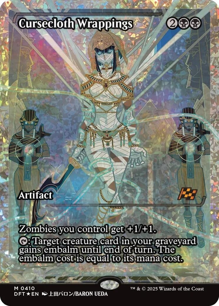 Cursecloth Wrappings (Showcase) (Fracture Foil) (410) (Aetherdrift)