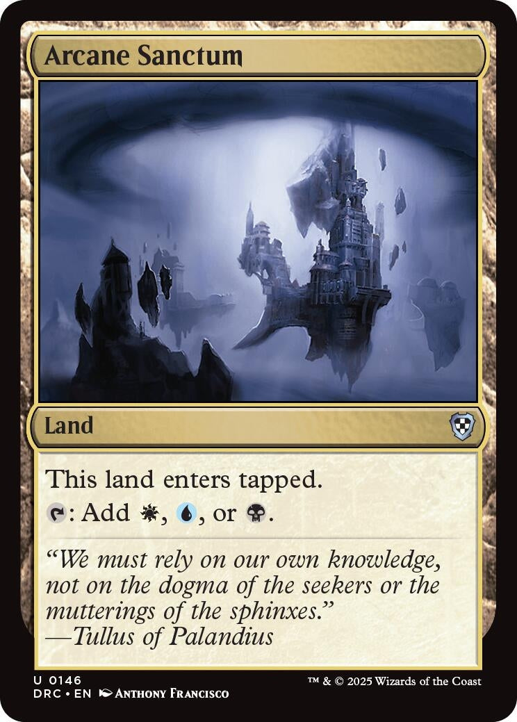 Arcane Sanctum (146) (Commander: Aetherdrift)