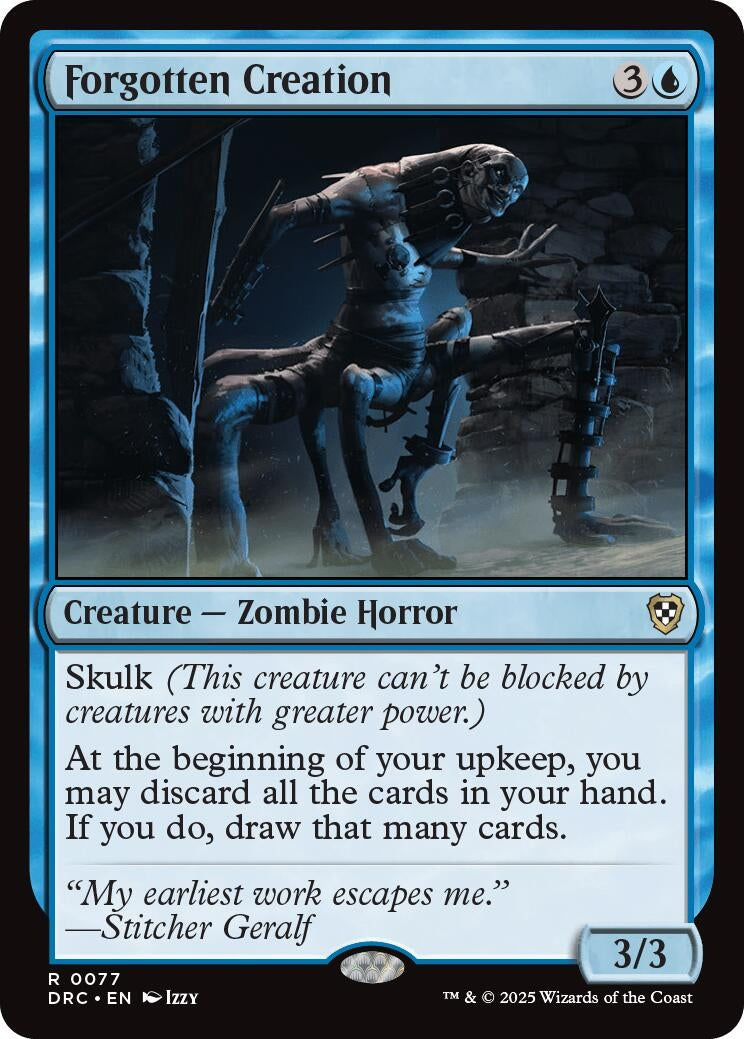 Forgotten Creation (77) (Commander: Aetherdrift)