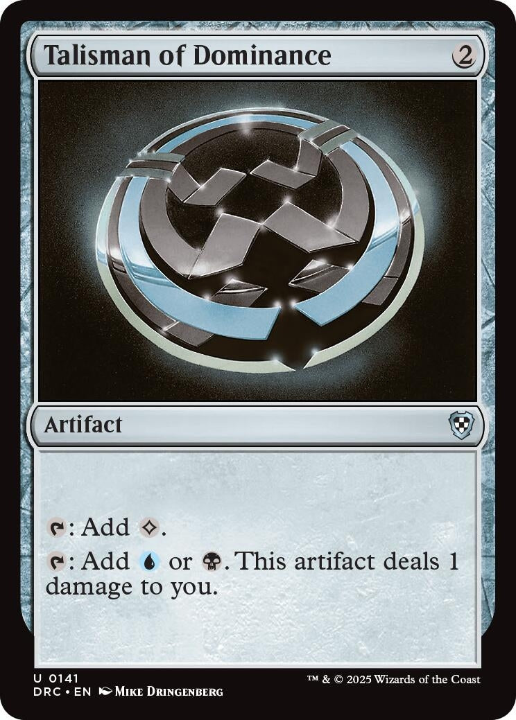 Talisman of Dominance (141) (Commander: Aetherdrift)