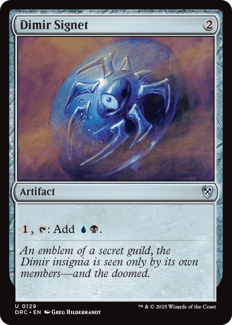 Dimir Signet (129) (Commander: Aetherdrift)
