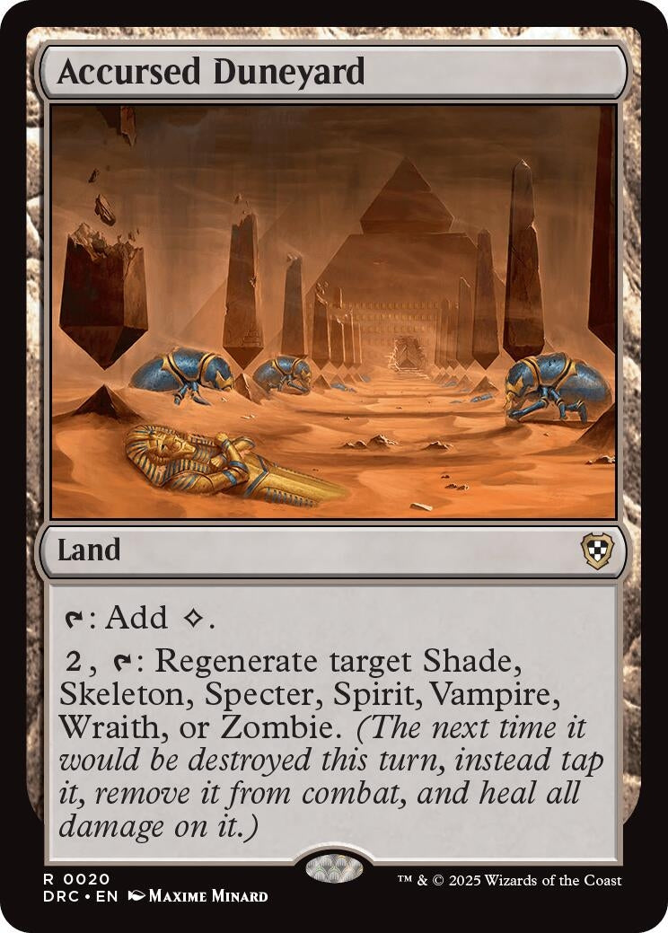 Accursed Duneyard (20) (Commander: Aetherdrift)