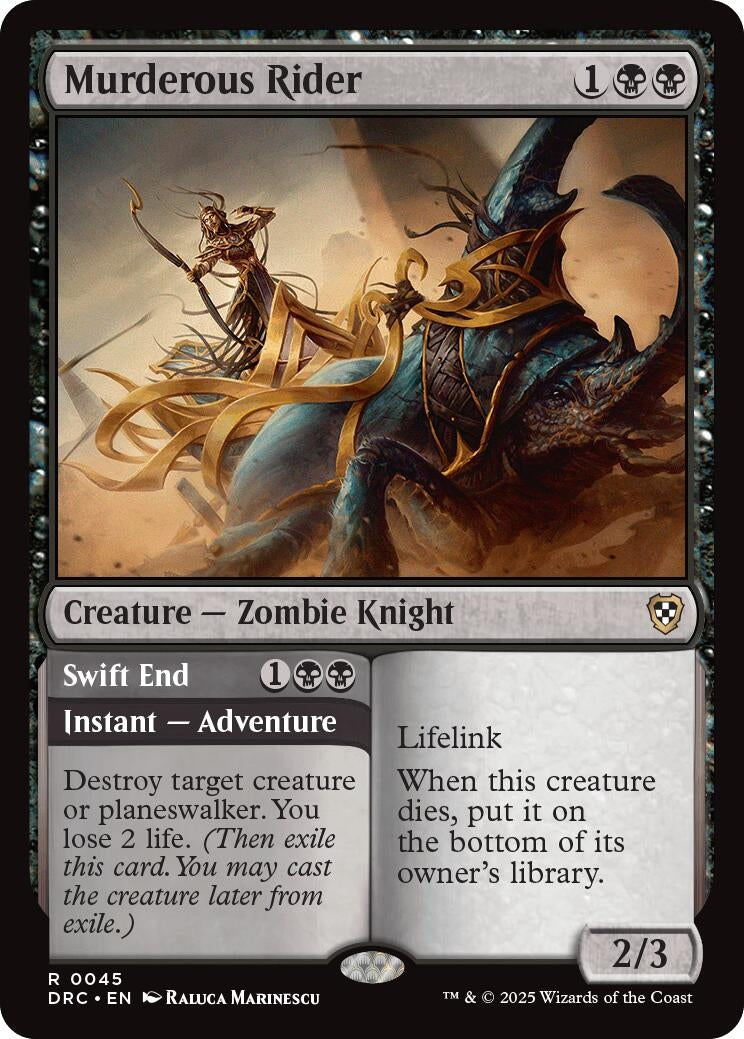 Murderous Rider (45) (Commander: Aetherdrift)