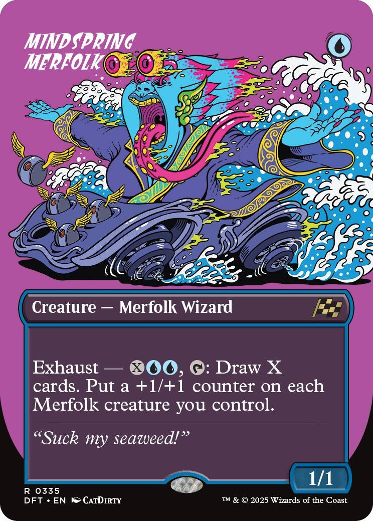Image for Mindspring Merfolk (Borderless) (335) (Aetherdrift) - Magic: The Gathering