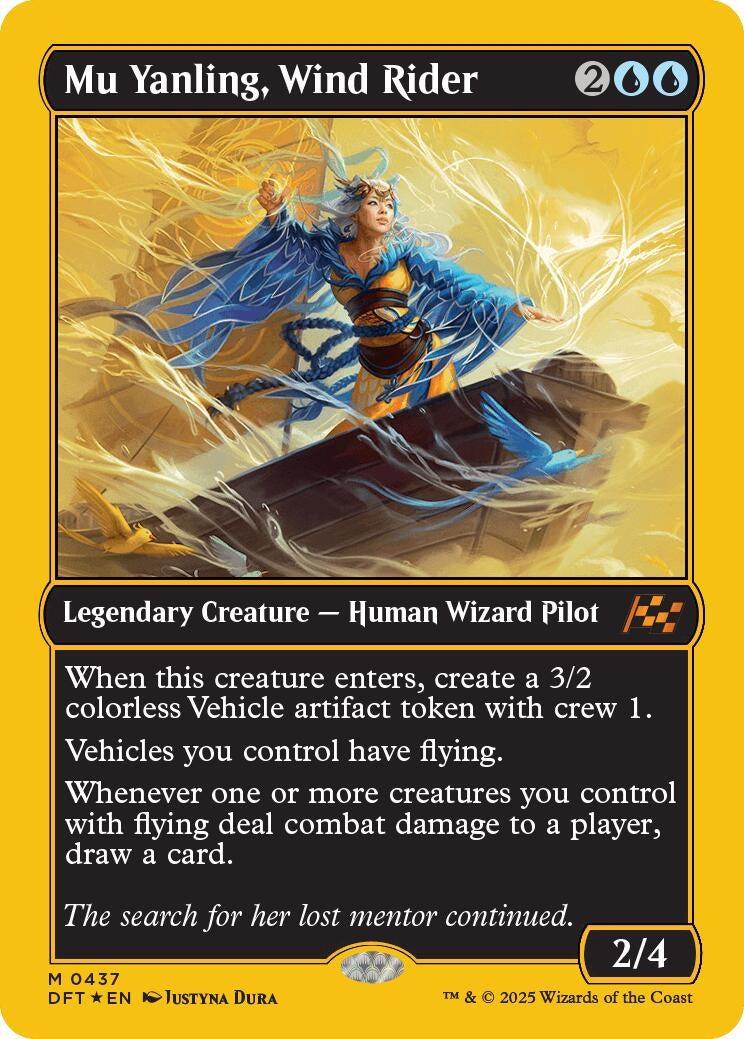 Mu Yanling, Wind Rider (First-Place Foil) (437) (Aetherdrift)