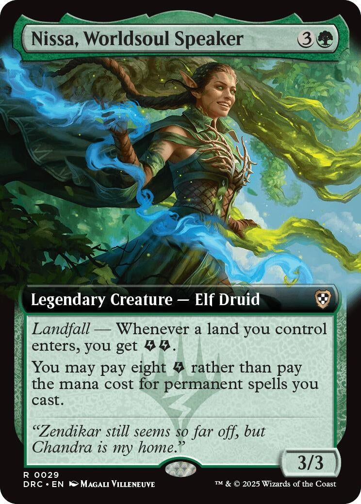 Nissa, Worldsoul Speaker (Extended Art) (29) (Commander: Aetherdrift)