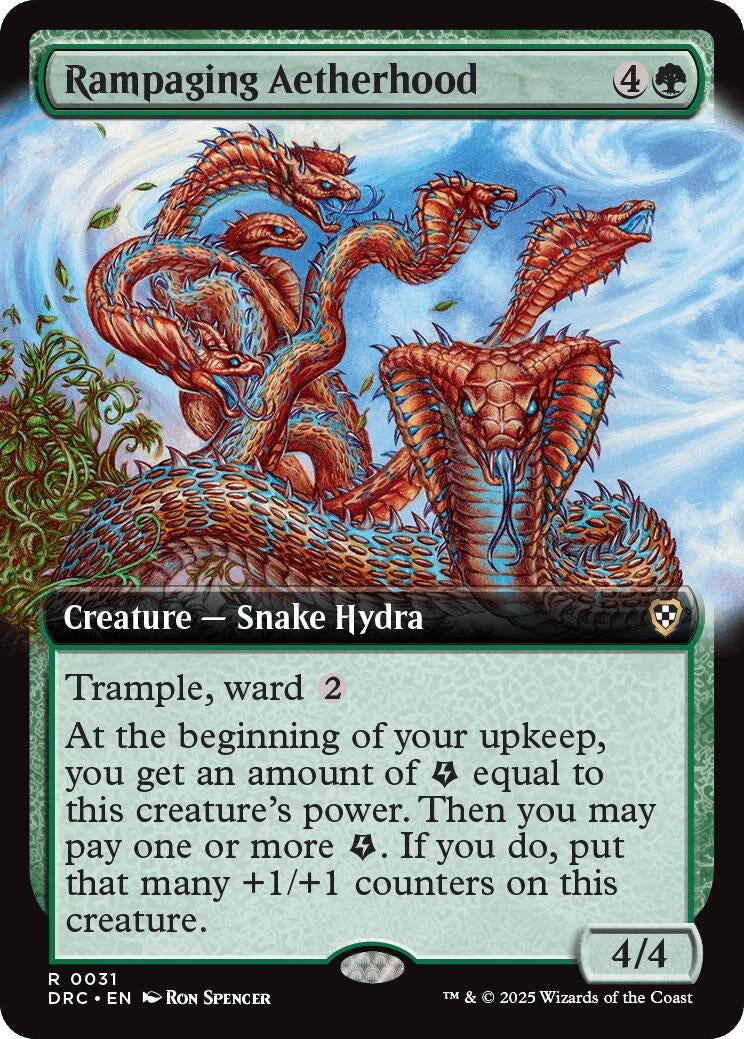 Rampaging Aetherhood (Extended Art) (31) (Commander: Aetherdrift)
