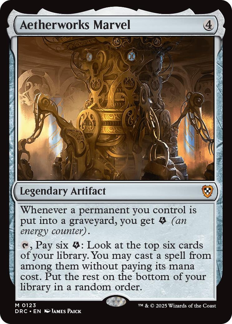 Aetherworks Marvel (123) (Commander: Aetherdrift)