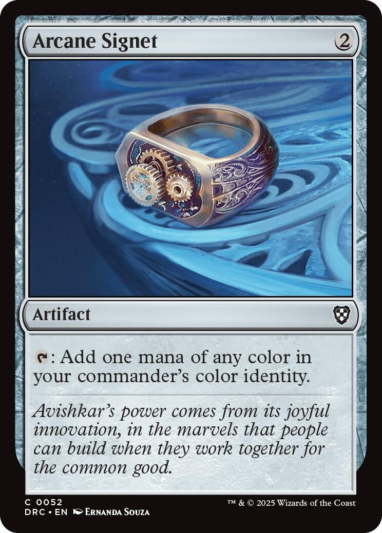 Arcane Signet (0052) (52) (Commander: Aetherdrift)