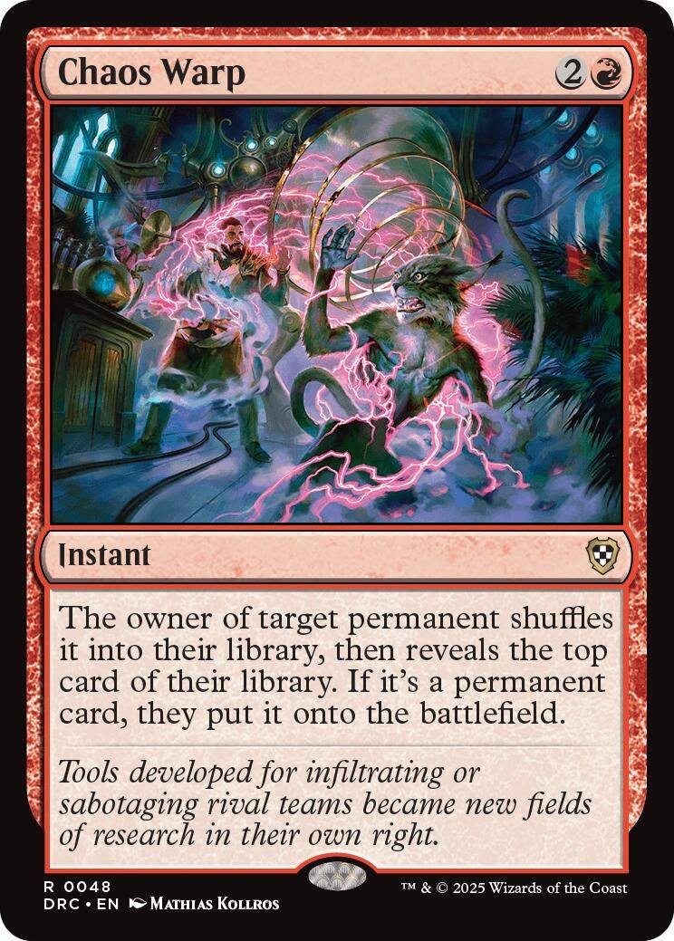Chaos Warp (48) (Commander: Aetherdrift)