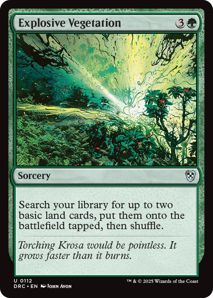 Explosive Vegetation (112) (Commander: Aetherdrift)