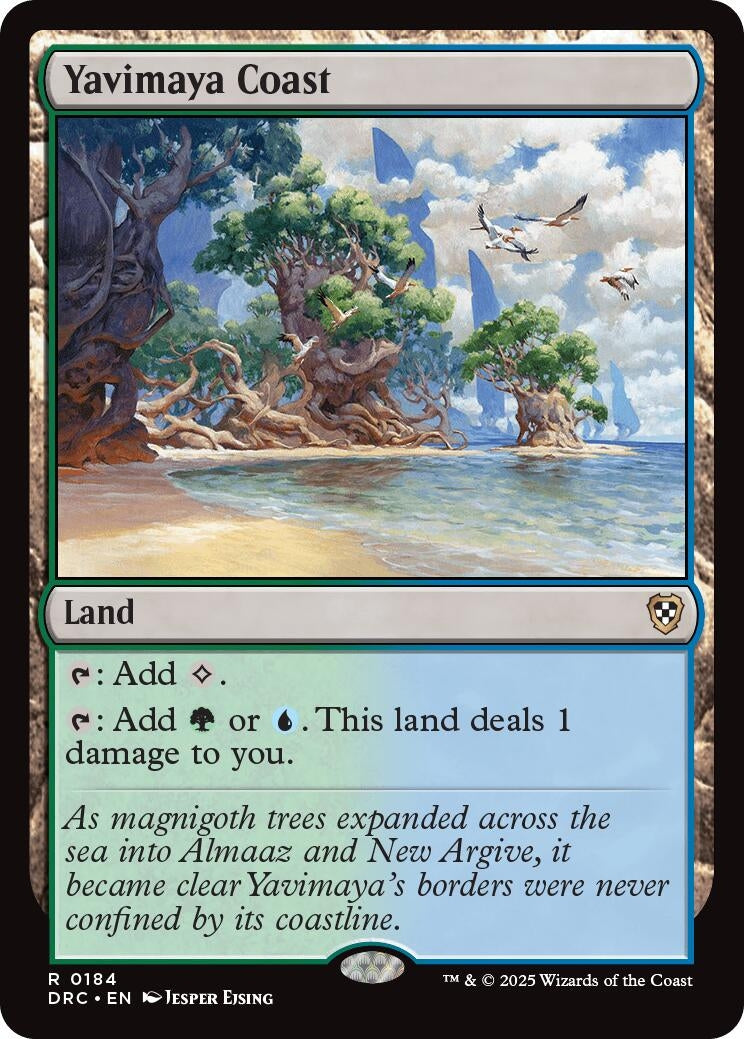 Yavimaya Coast (184) (Commander: Aetherdrift)
