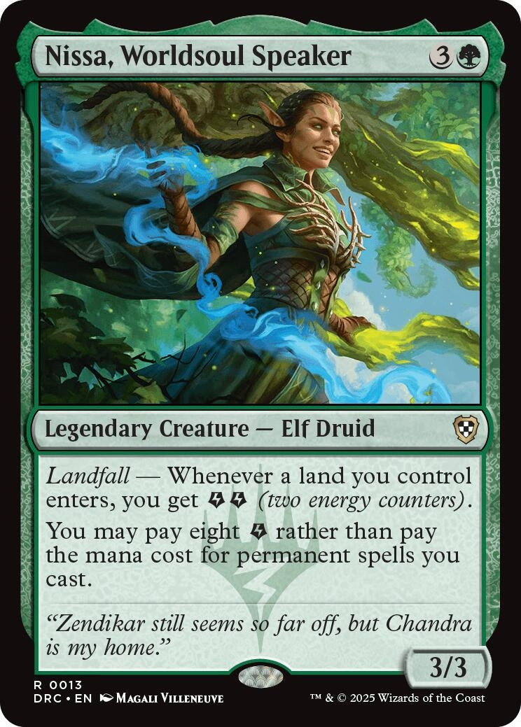 Nissa, Worldsoul Speaker (13) (Commander: Aetherdrift)