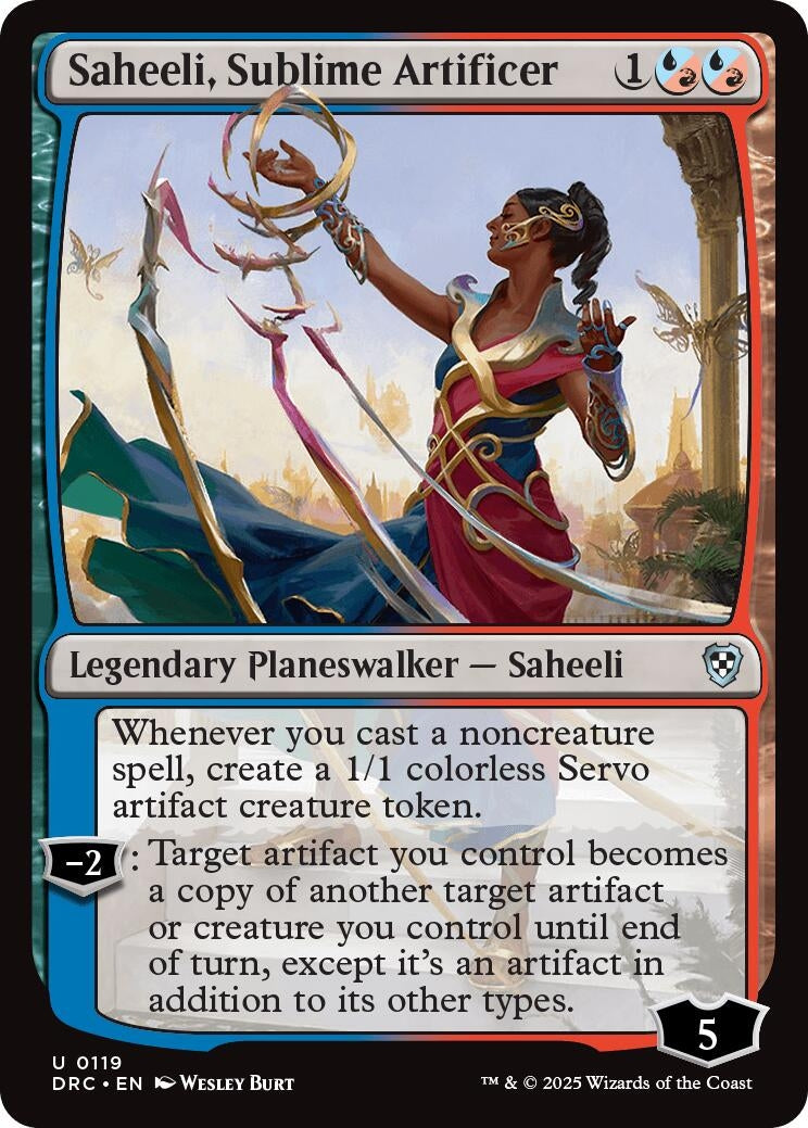 Saheeli, Sublime Artificer (119) (Commander: Aetherdrift)