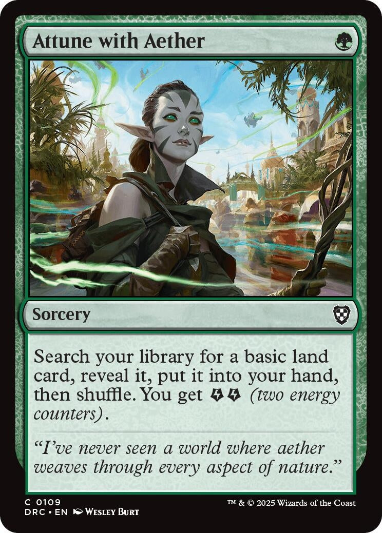 Attune with Aether (109) (Commander: Aetherdrift)