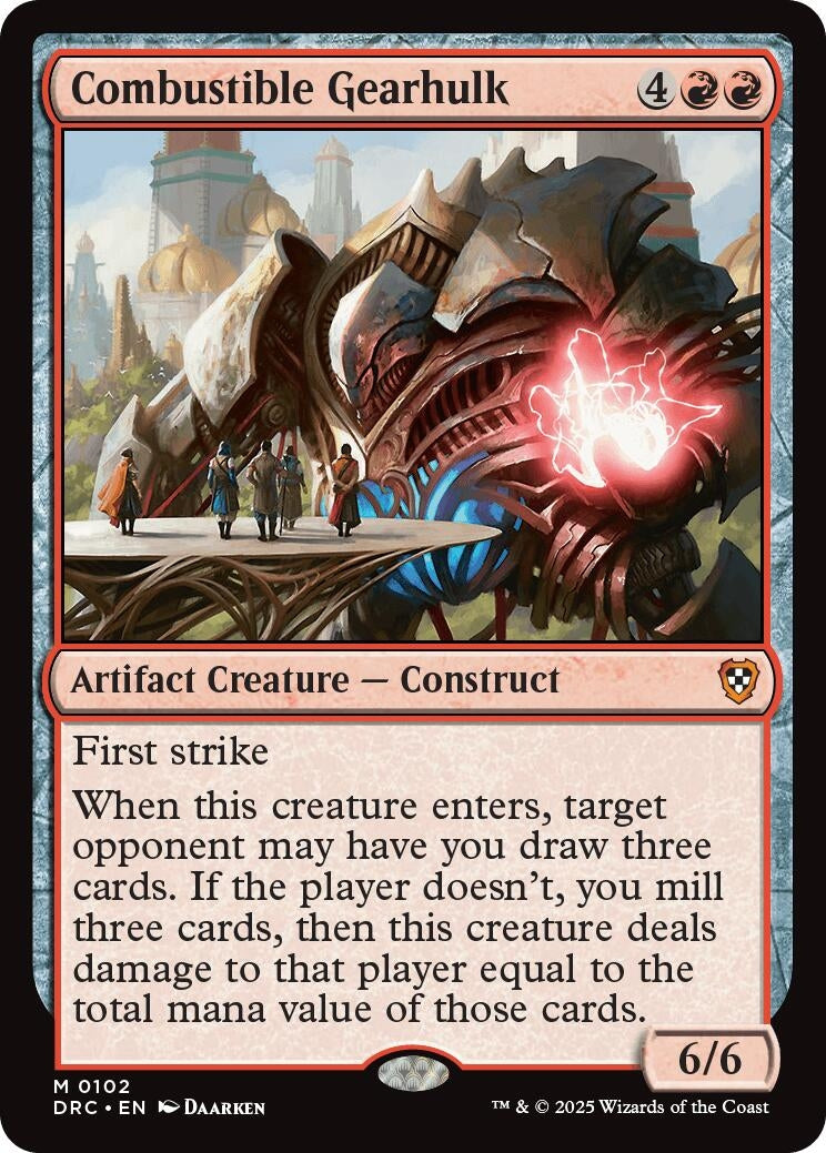 Combustible Gearhulk (102) (Commander: Aetherdrift)