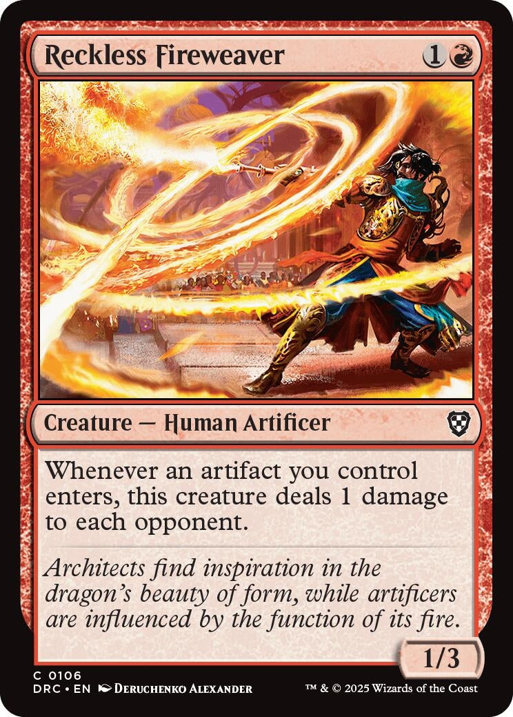 Reckless Fireweaver (106) (Commander: Aetherdrift)