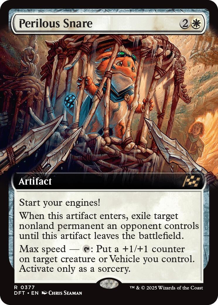 Image for Perilous Snare (Extended Art) (377) (Aetherdrift) - Magic: The Gathering