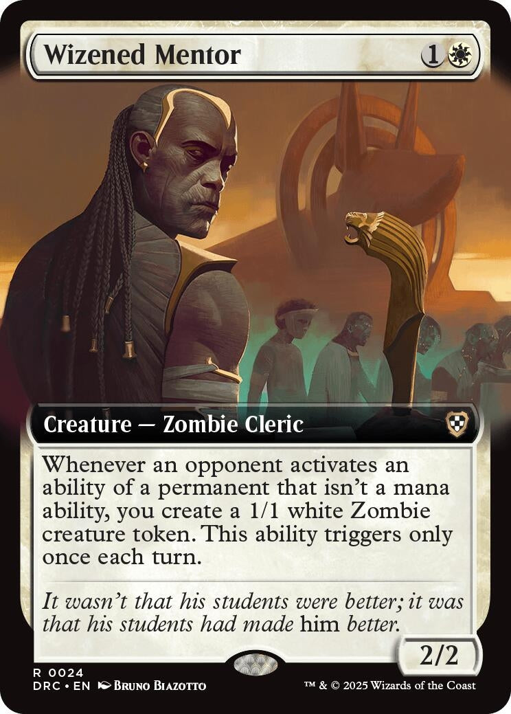 Wizened Mentor (Extended Art) (24)