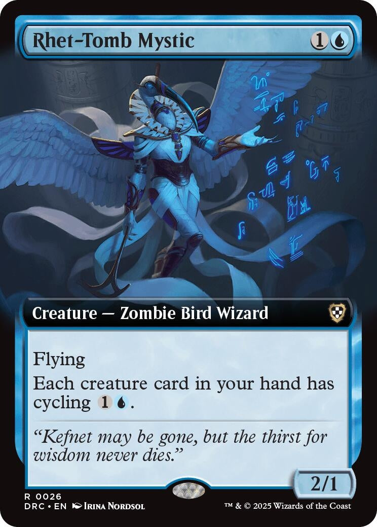 Rhet-Tomb Mystic (Extended Art) (26) (Commander: Aetherdrift)