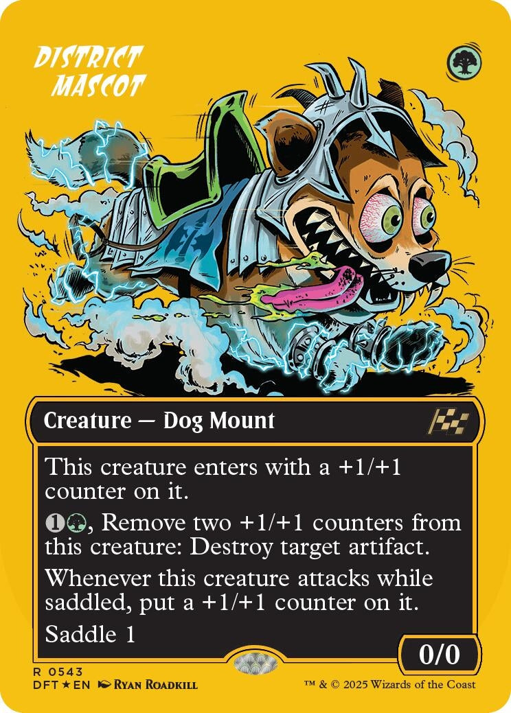 District Mascot (Borderless) (First-Place Foil) (543) (Aetherdrift)