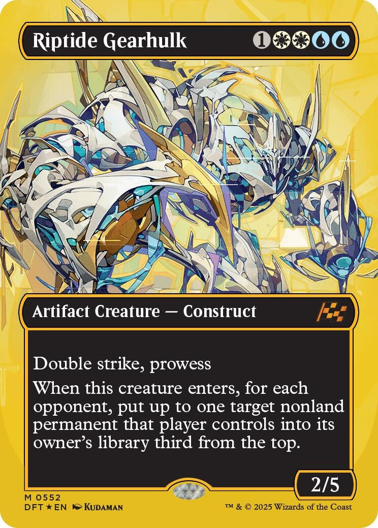 Riptide Gearhulk (Borderless) (First-Place Foil) (552) (Aetherdrift)