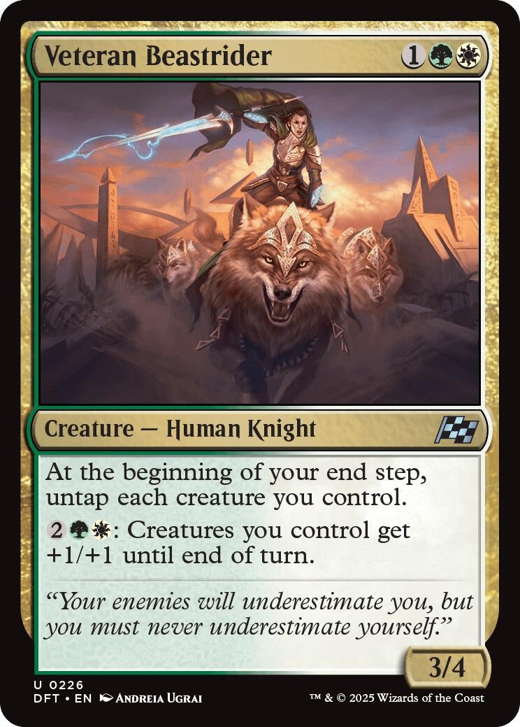 Image for Veteran Beastrider (226) - Magic: The Gathering
