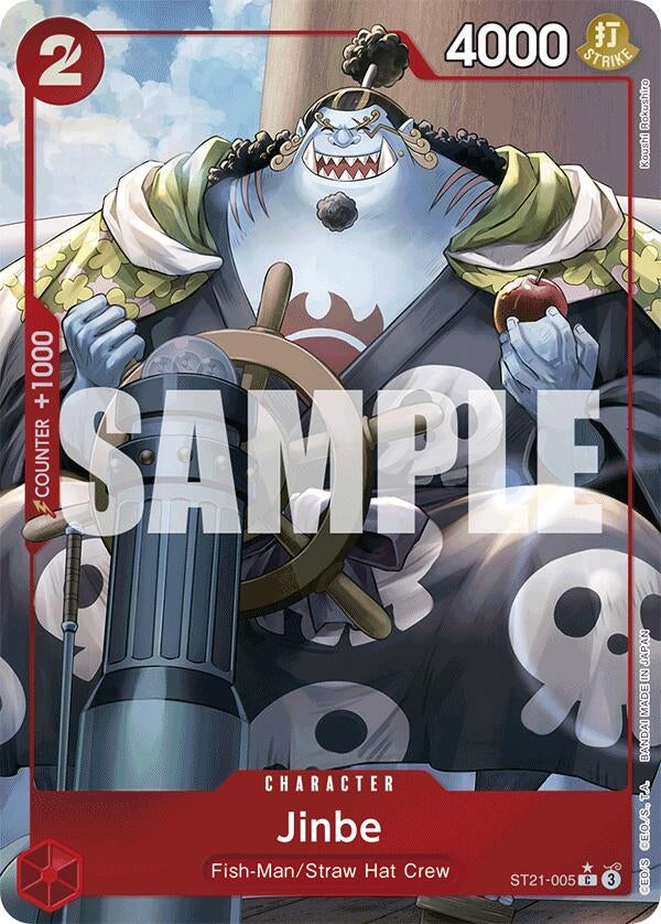 Image for Jinbe (Parallel) (ST21-005) (Starter Deck EX: Gear 5) - One Piece Card Game