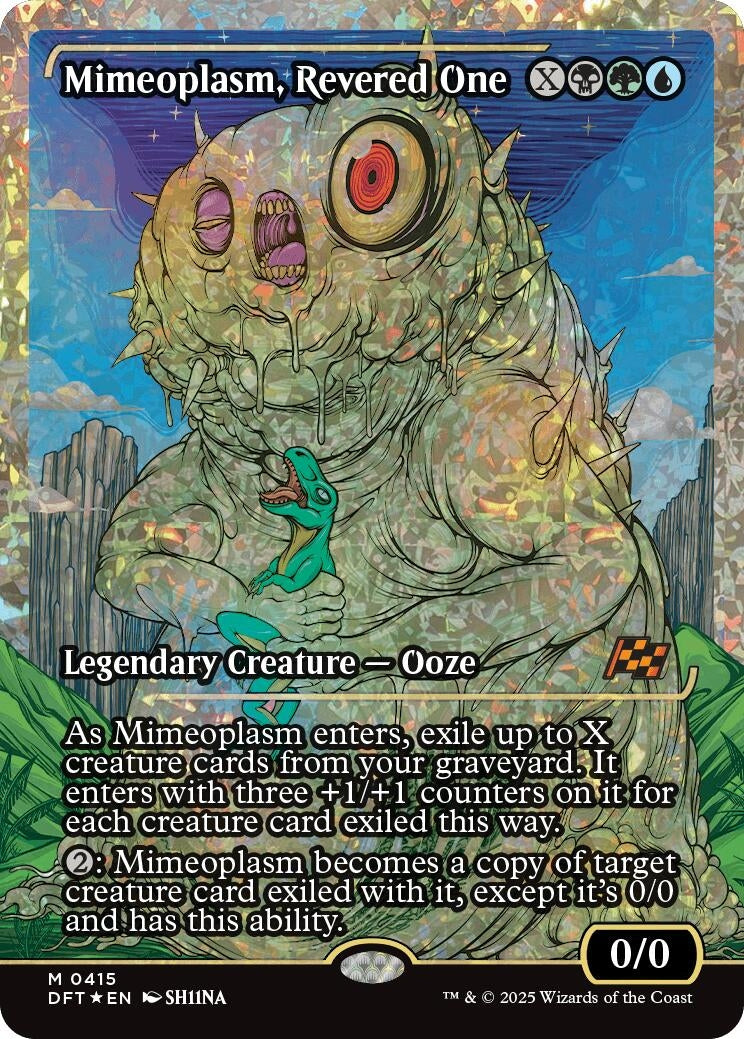 Mimeoplasm, Revered One (Showcase) (Fracture Foil) (415) (Aetherdrift)