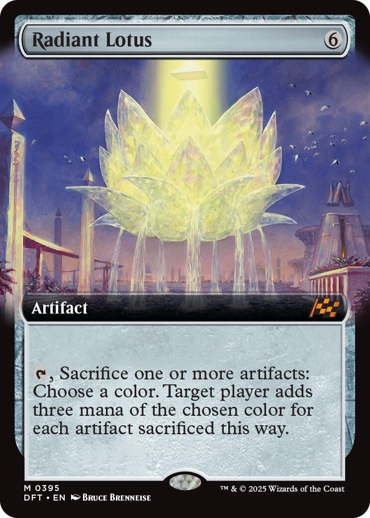 Image for Radiant Lotus (Extended Art) (395) (Aetherdrift) - Magic: The Gathering
