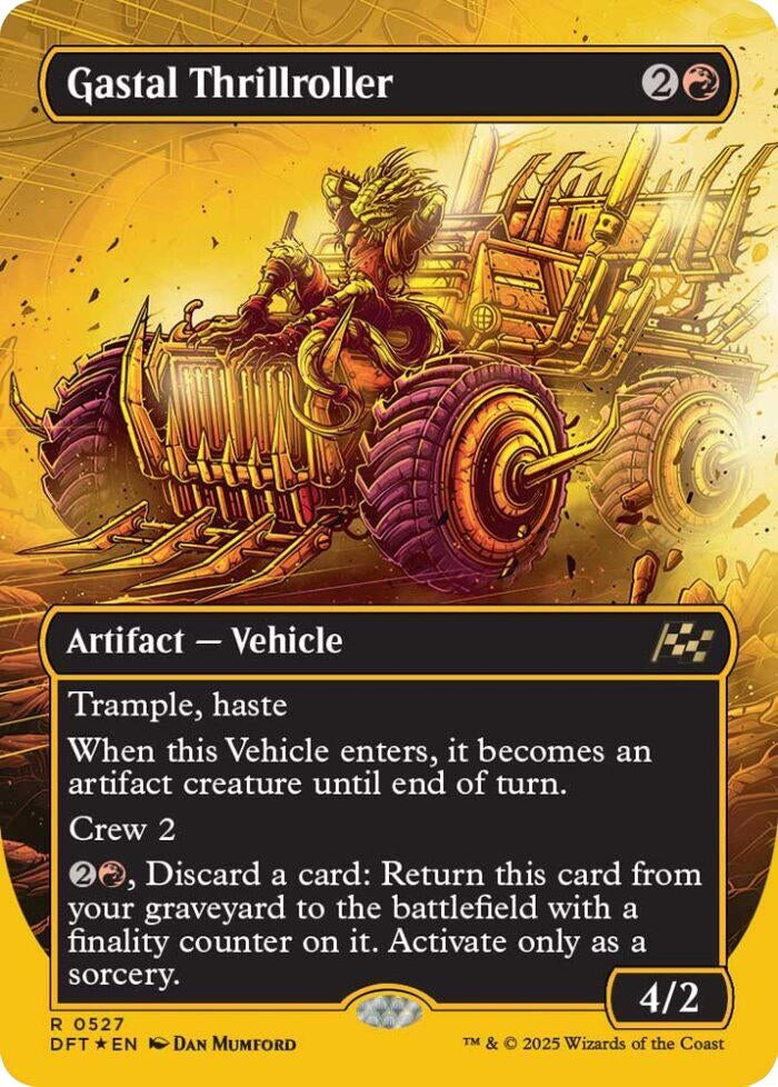 Gastal Thrillroller (Borderless) (First-Place Foil) (527) (Aetherdrift)
