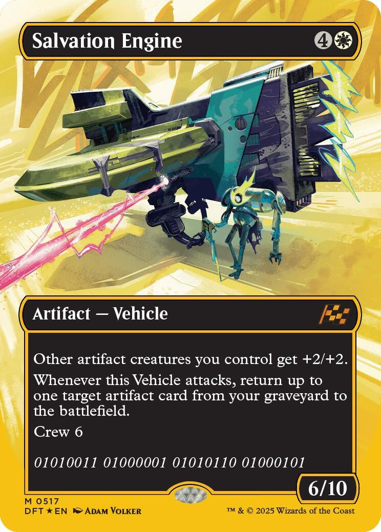 Salvation Engine (Borderless) (First-Place Foil) (517) (Aetherdrift)