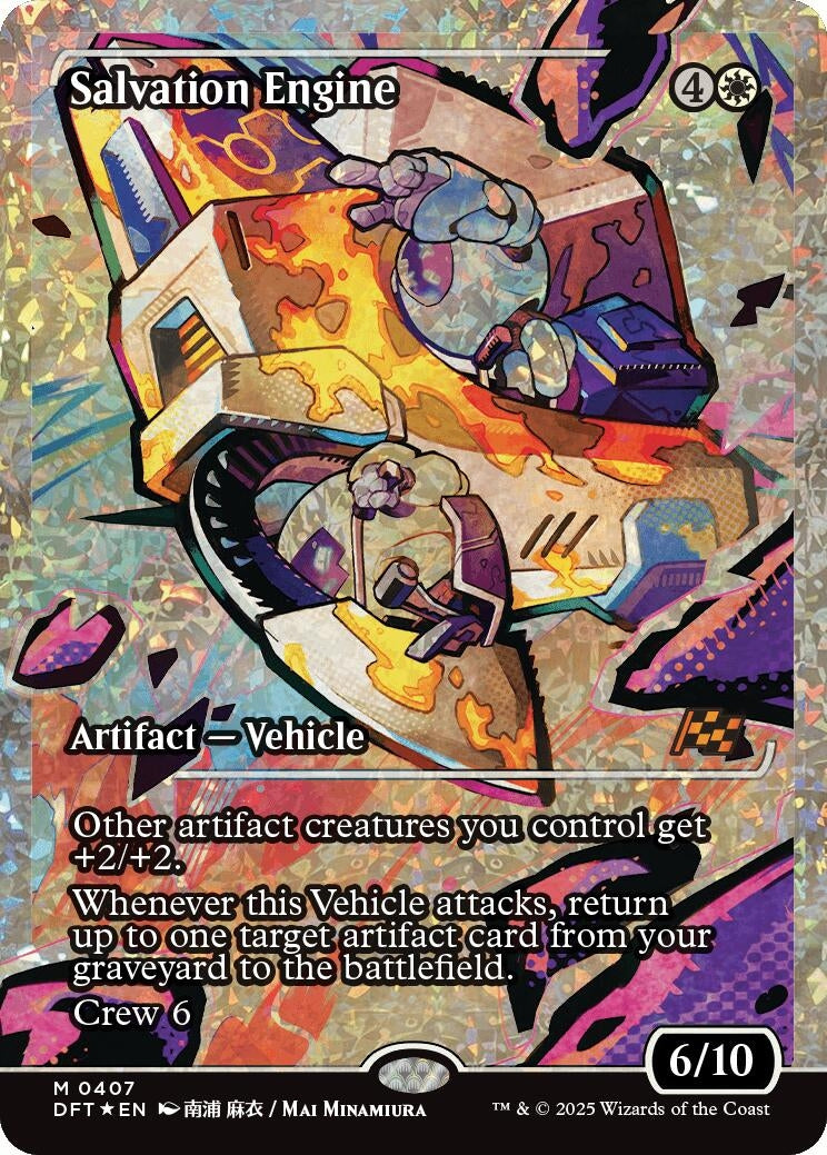 Salvation Engine (Showcase) (Fracture Foil) (407) (Aetherdrift)