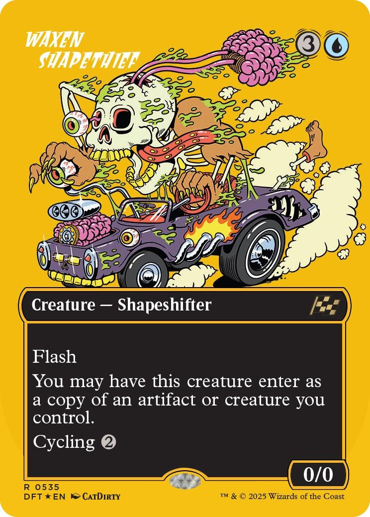 Waxen Shapethief (Borderless) (First-Place Foil) (535) (Aetherdrift)