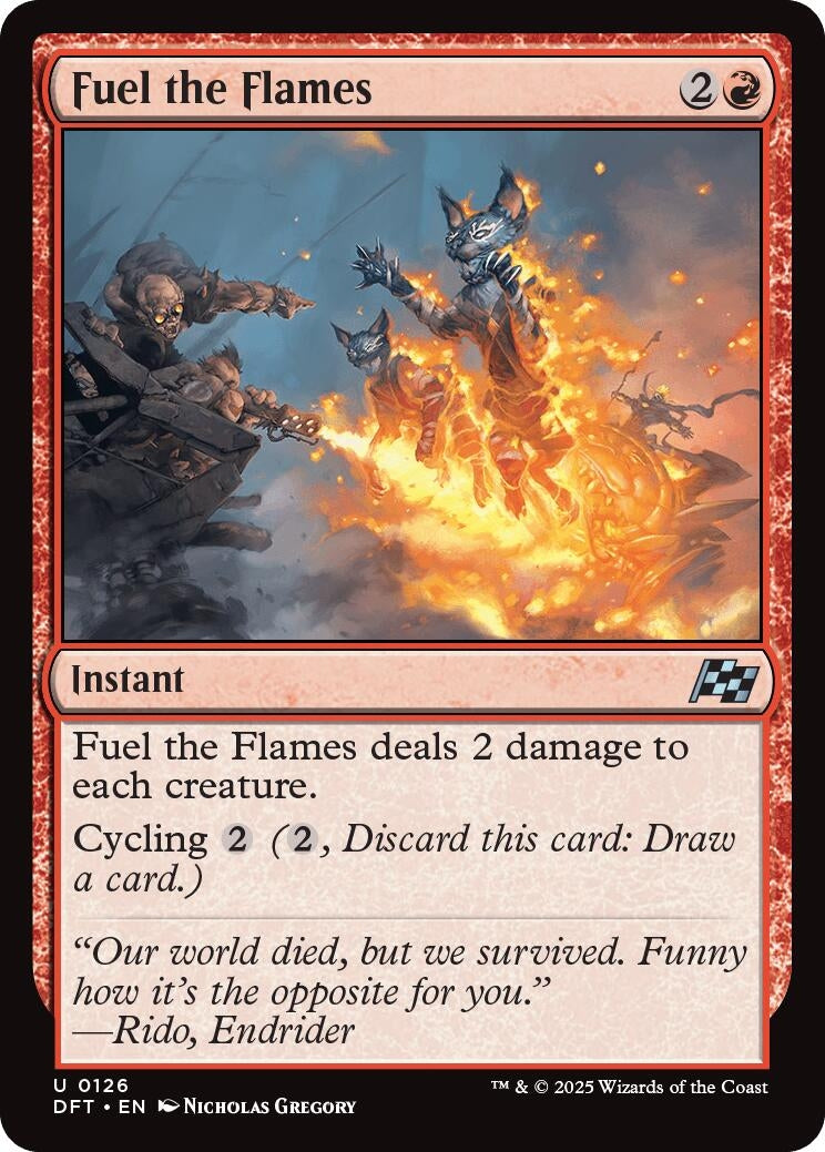Image for Fuel the Flames (126) (Aetherdrift) - Magic: The Gathering
