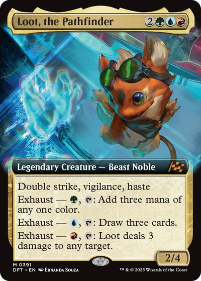 Loot, the Pathfinder (Extended Art) (391) (Aetherdrift)